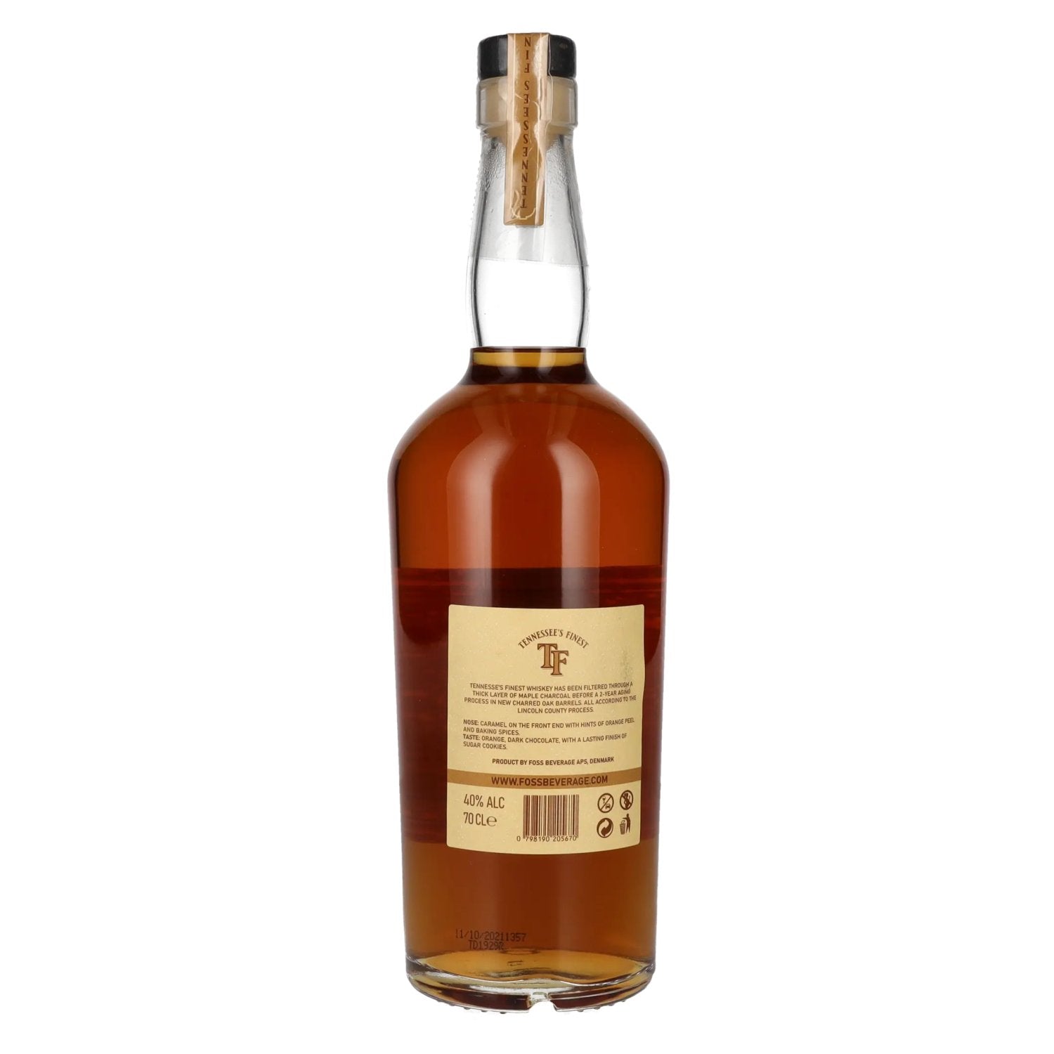 TENNESSEE'S FINEST Straight Tennessee Whiskey 40% Vol. 0.7L