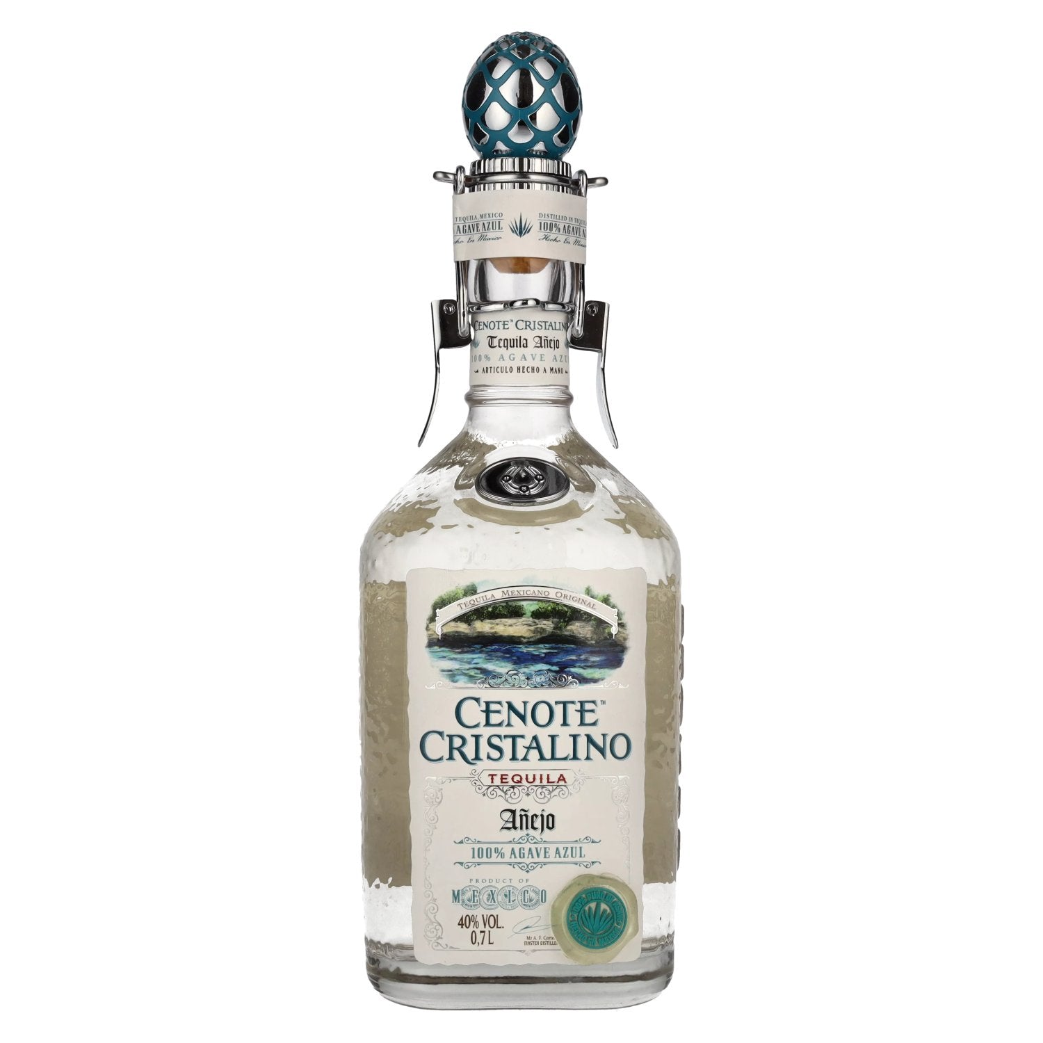 Cenote CRISTALINO Tequila Añejo 100% Blue Agave 40% Vol. 0.7l