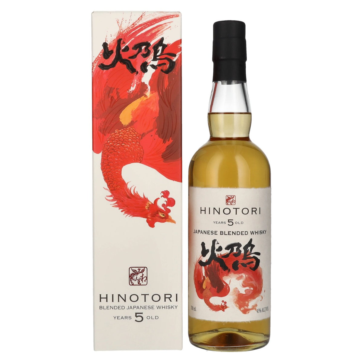 Hinotori 5 Years Old Blended Japanese Whisky 43% Vol. 0.7L in Gift Box