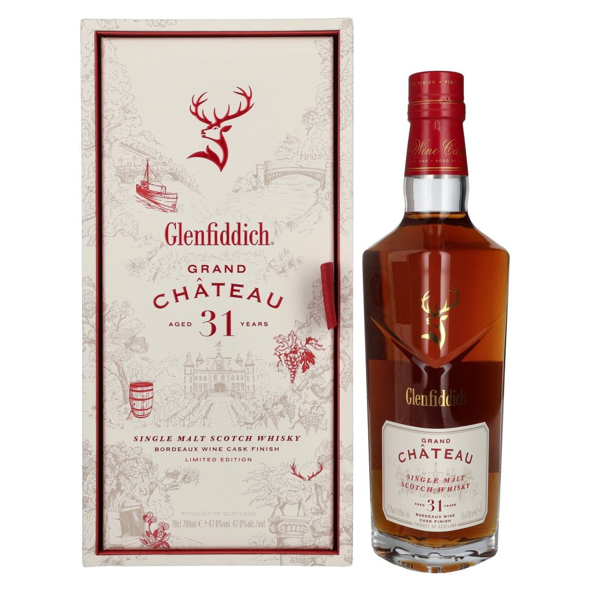 Glenfiddich 31 Years Old GRAND CHÂTEAU Single Malt Scotch Whisky 47.6% Vol. 0.7l in Gift Box