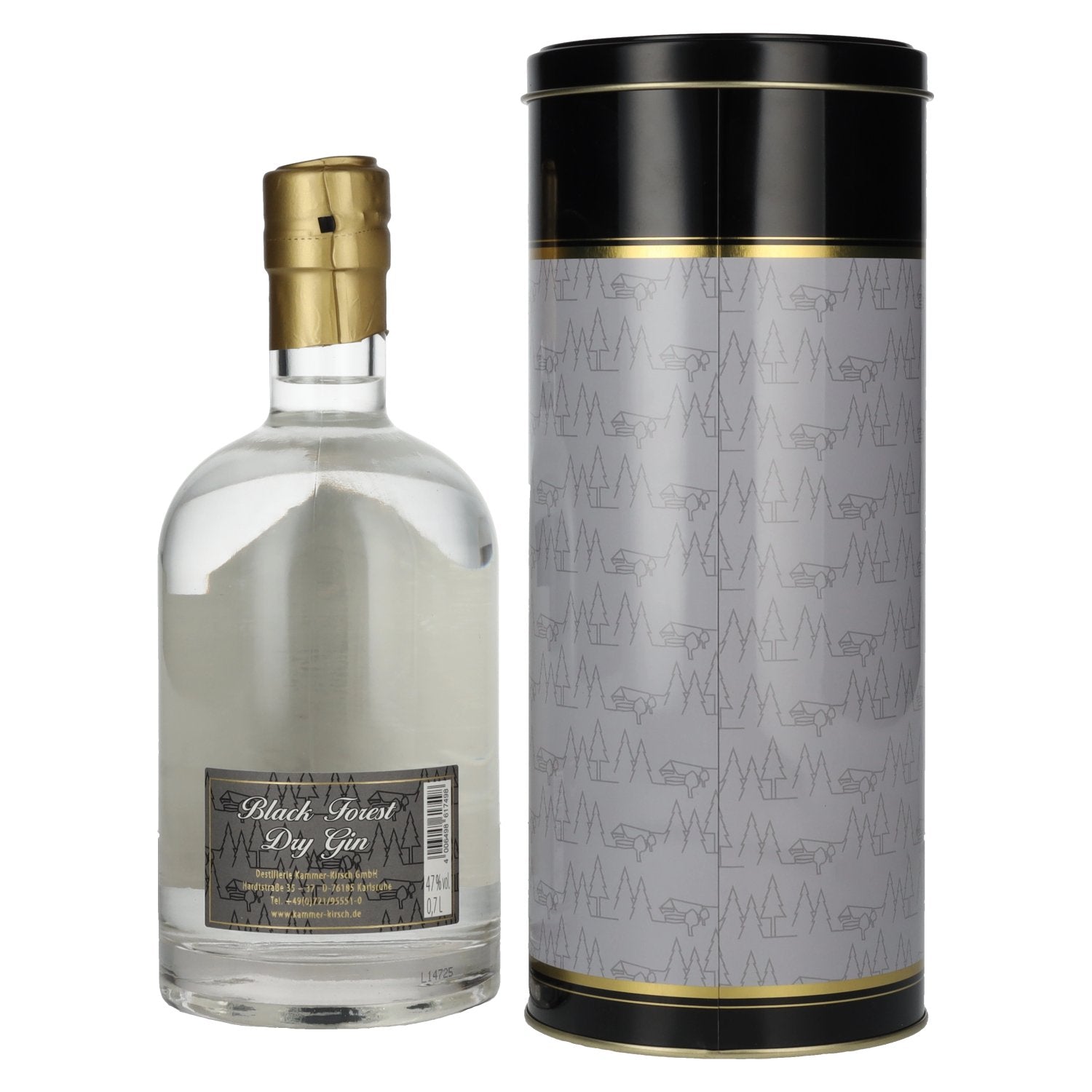 Black Forest Dry Gin 47% Vol. 0,7l in Tinbox
