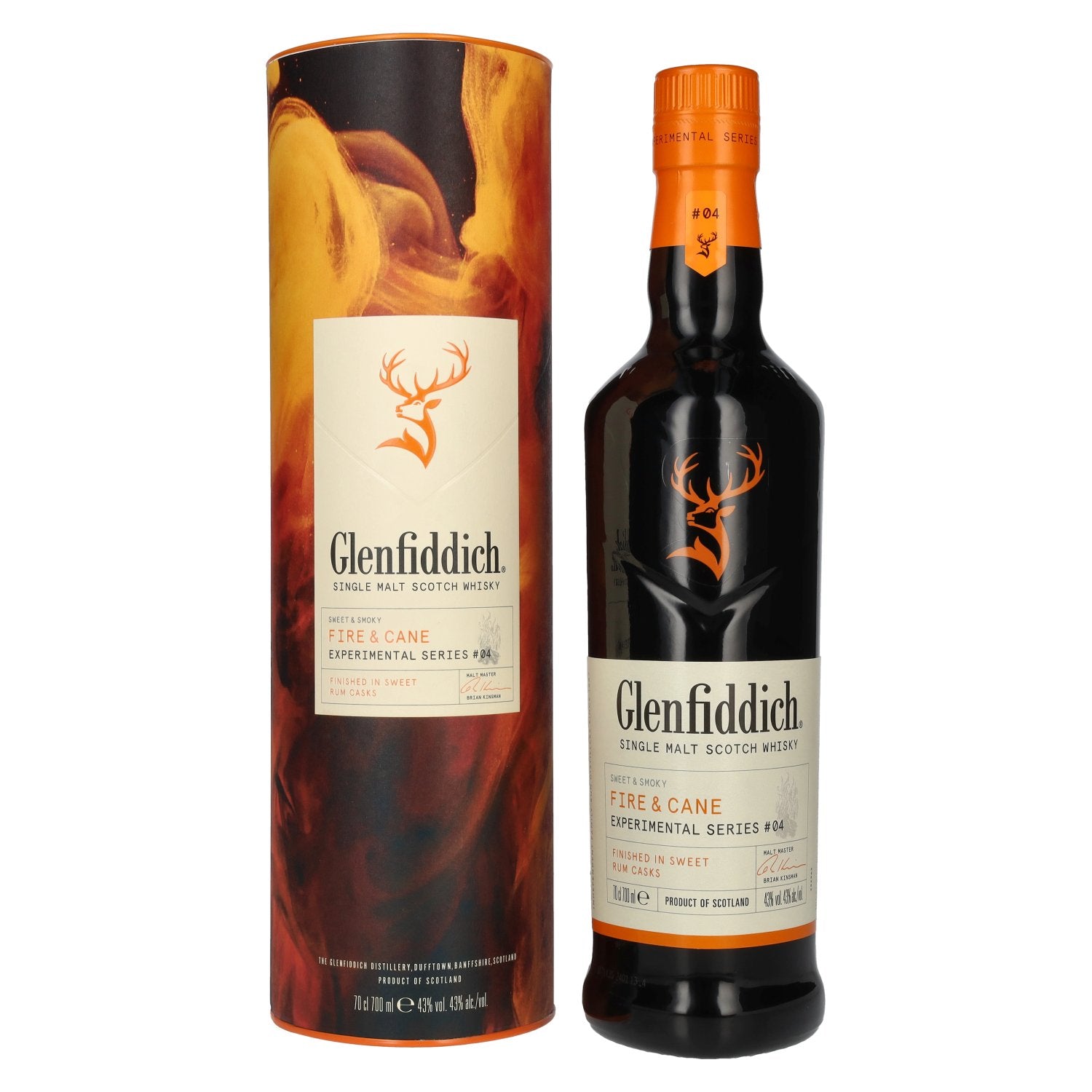 Glenfiddich FIRE & CANE Single Malt Scotch Whisky 43% Vol. 0,7l in Geschenkbox