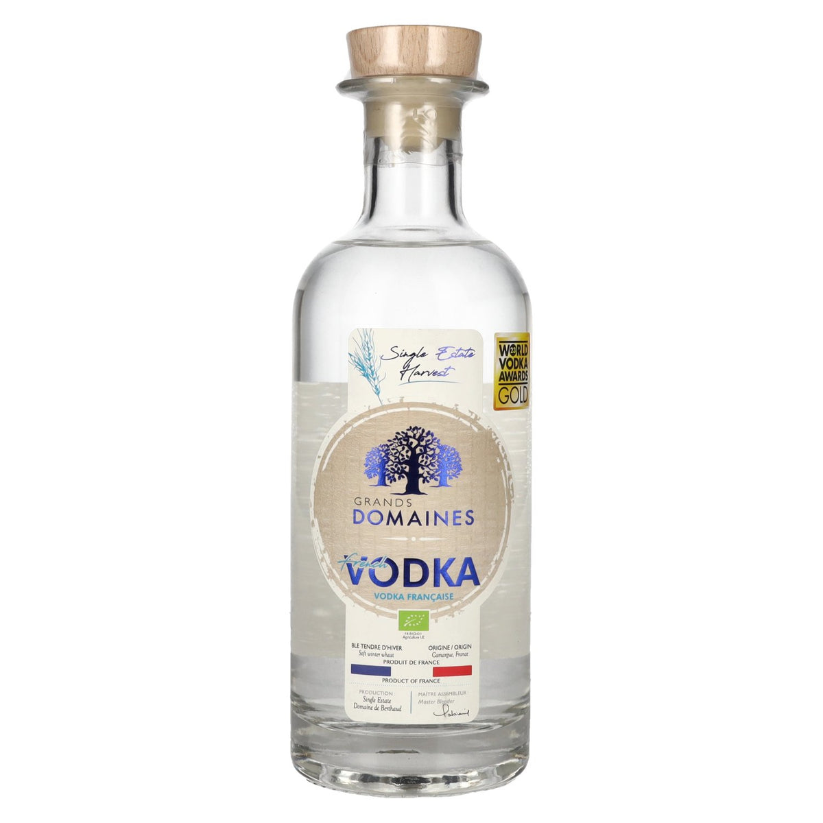 Grands Domaines Organic French Vodka 40% Vol. 0.7l