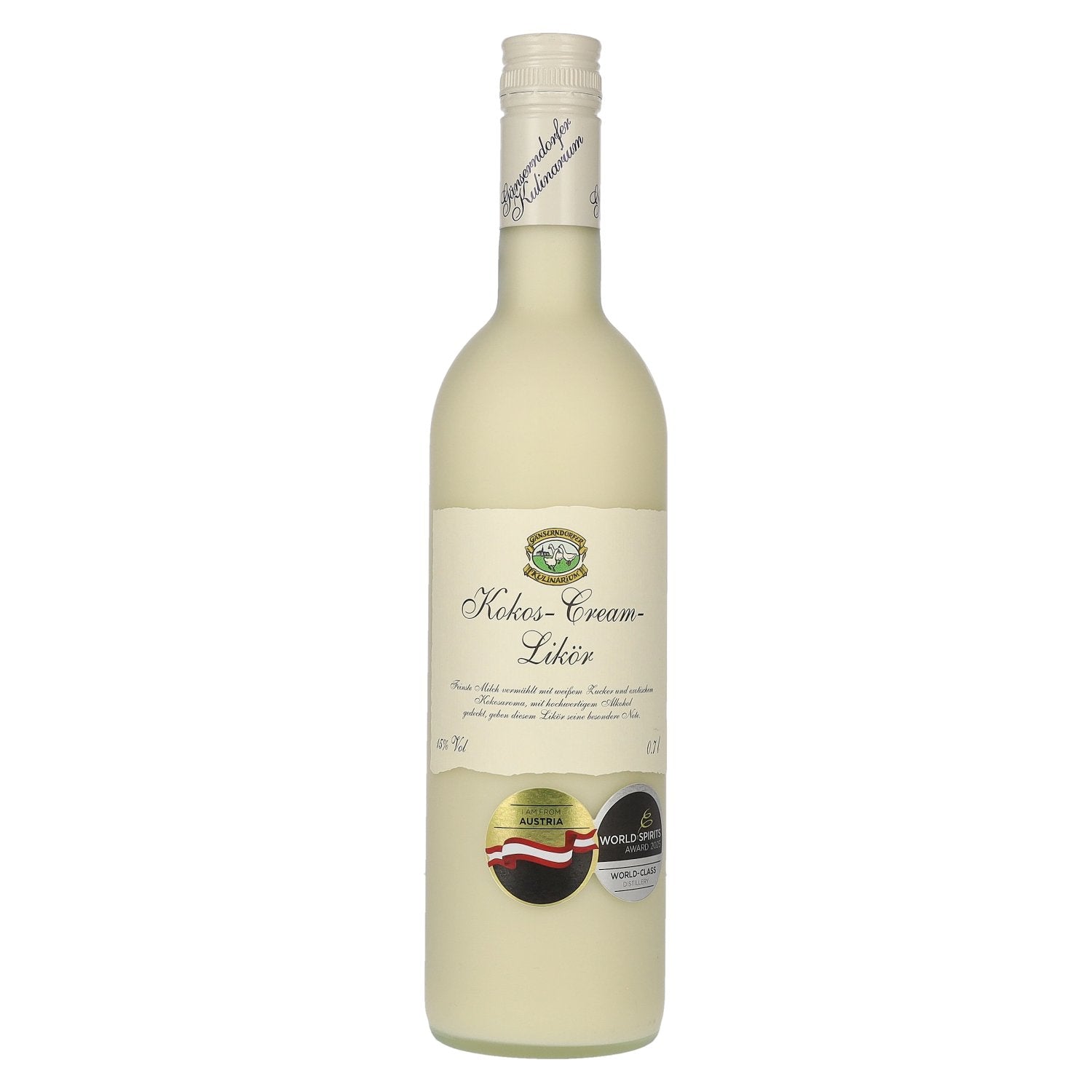 Gänserndorfer Kulinarium Kokos-Cream-Likör 15% Vol. 0,7l
