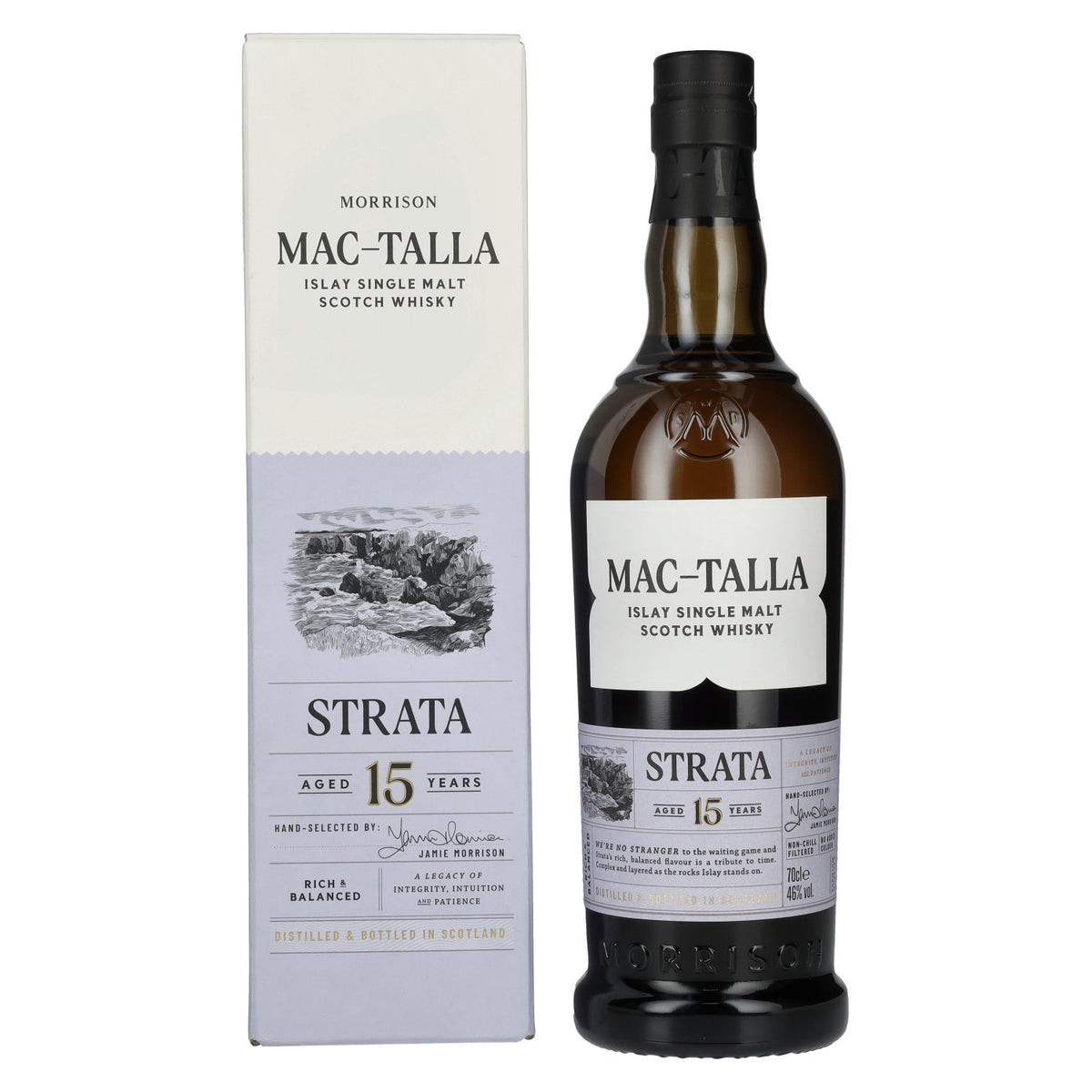 Mac-Talla Morrison 15 Years Old STRATA Islay Single Malt Whisky 46% Vol. 0.7l in Gift Box