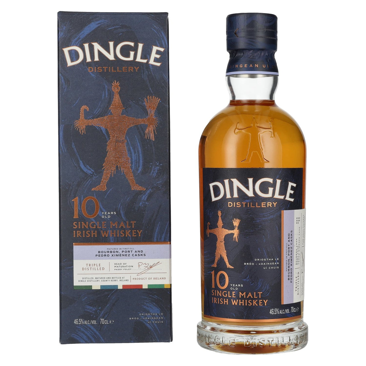 Dingle 10 Years Old Single Malt Irish Whiskey Triple Distilled 46.5% Vol. 0.7l in Gift Box