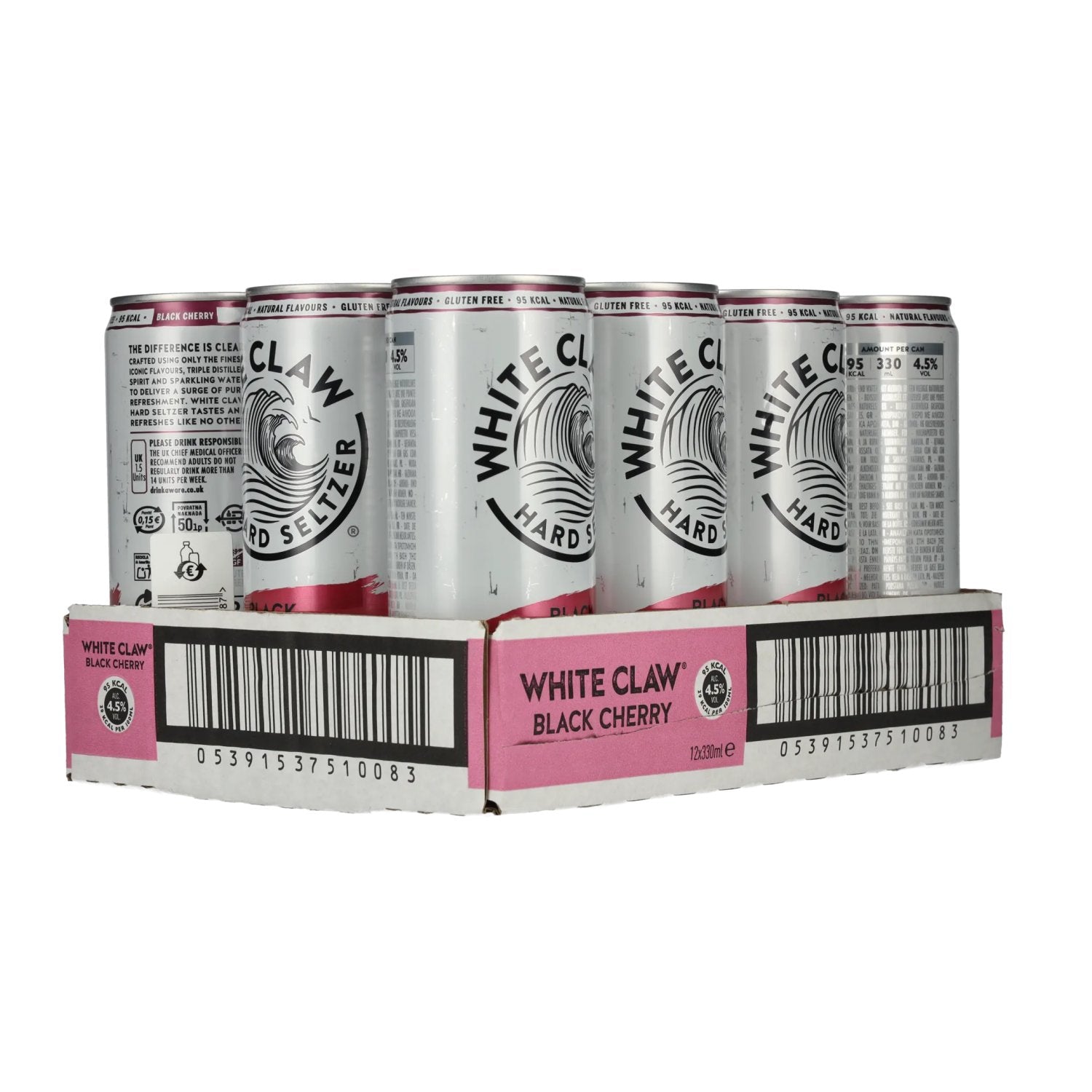 White Claw Hard Seltzer Black Cherry 4,5% Vol. 12x0,33l Dosen Pfand