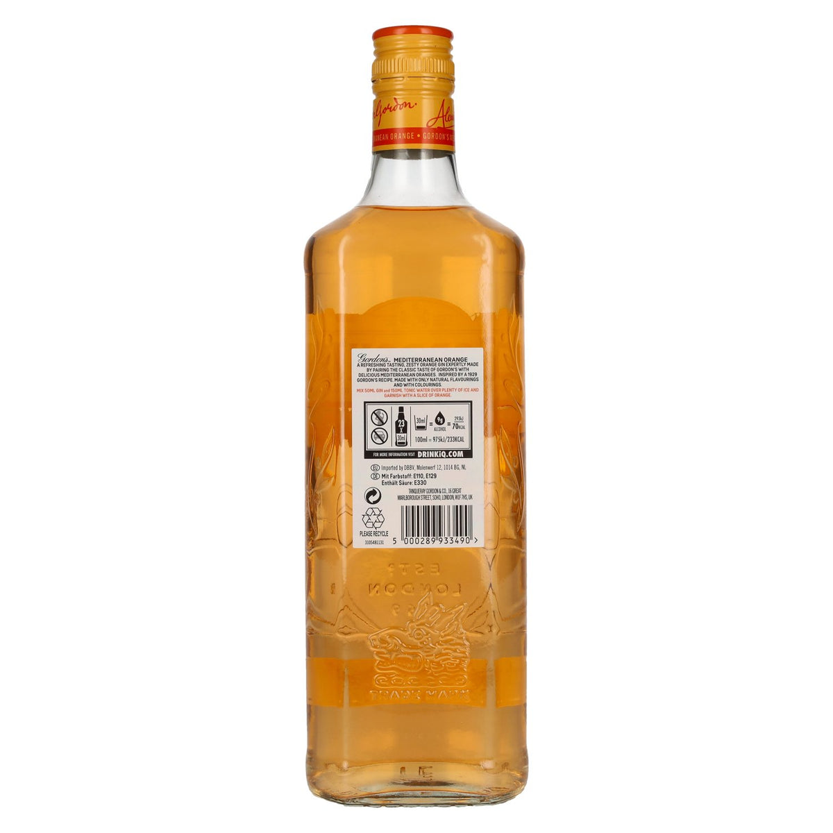 Gordon's MEDITERRANEAN ORANGE Distilled Gin 37.5% vol. 0.7l