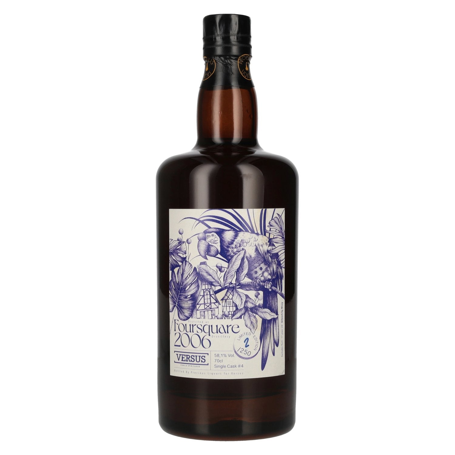 Foursquare 17 Years Old Single Cask Rum bottled for Versus #4 58,1% Vol. 0,7l