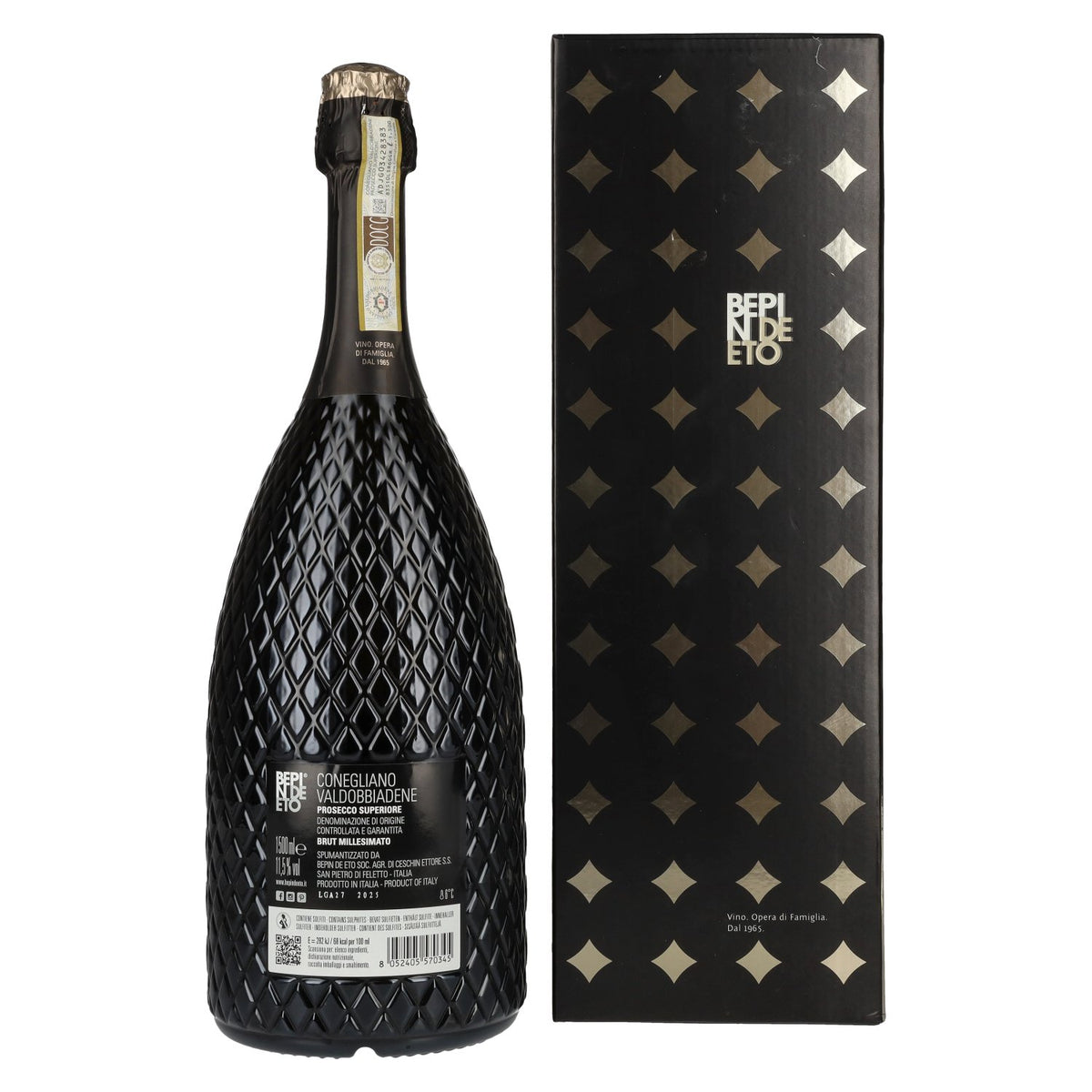 Bepin De Eto Prosecco Superiore Brut Millesimato DOCG 2025 11.5% Vol. 1.5l in Gift Box