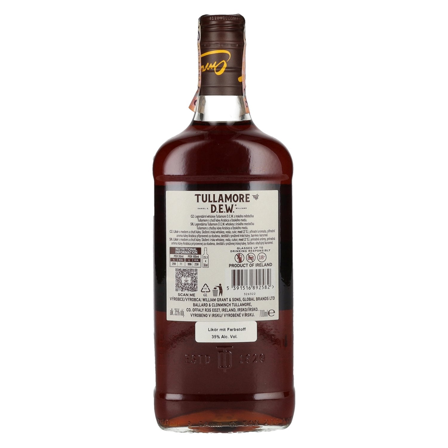 Tullamore D.E.W. Café Honey Liqueur 35% Vol. 0,7l