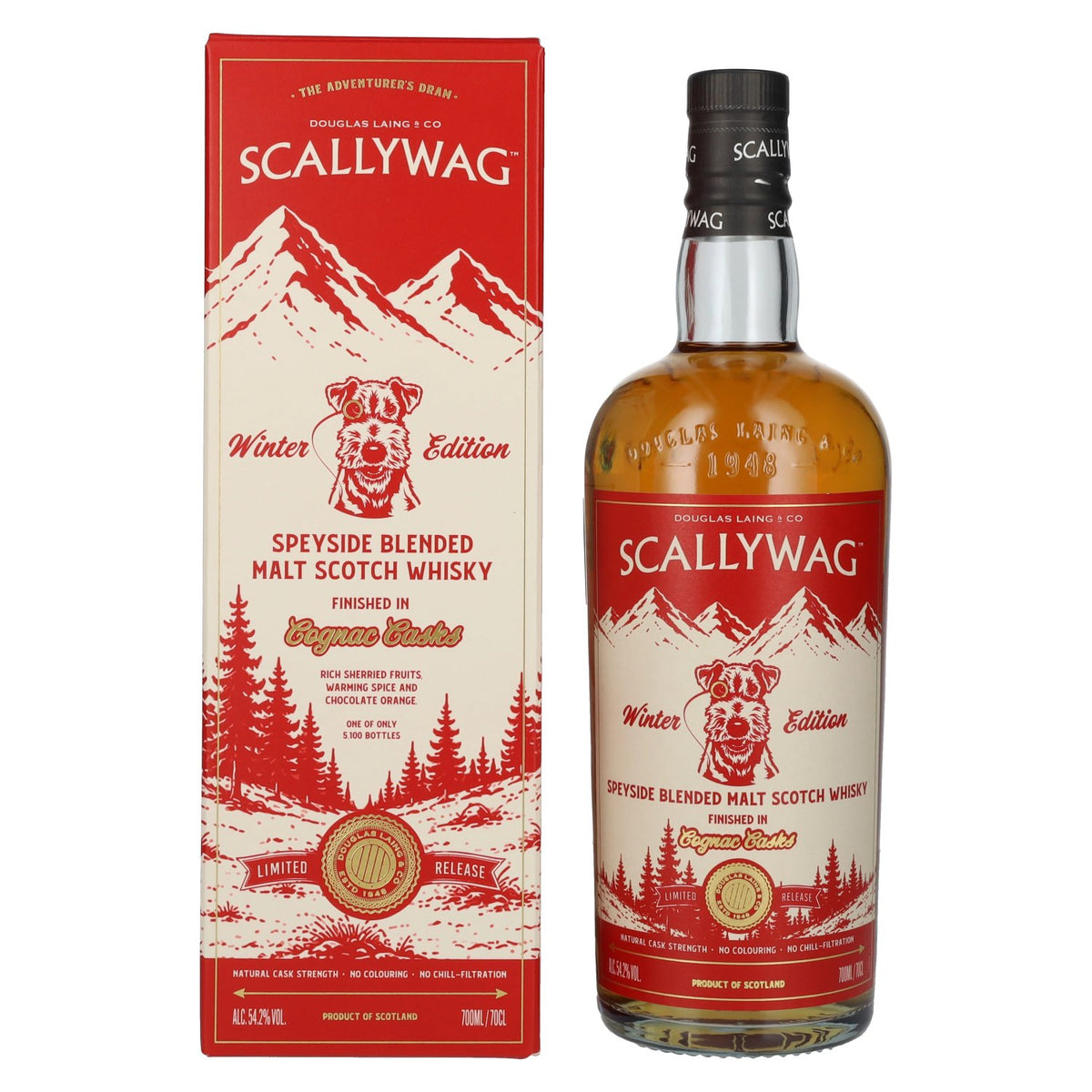 Douglas Laing Scallywag Cognac Cask The Winter Edition 2026 54.2% vol. 0.7l in a gift box