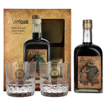 Badel Antique Pelinkovac Premium Herbal Liqueur 35% Vol. 0,7l in Geschenkbox mit 2 Gläsern