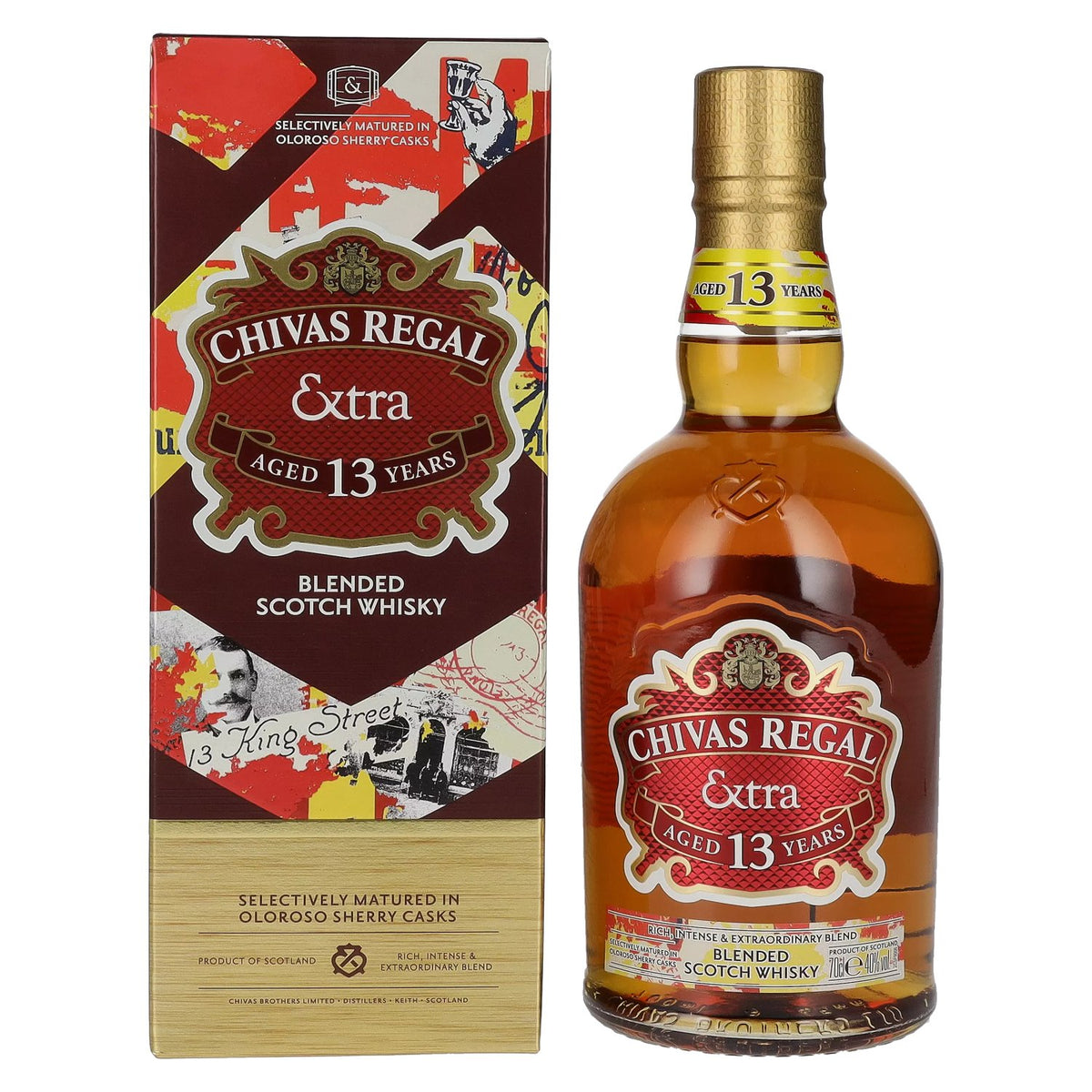 Chivas Regal EXTRA 13 Years Old OLOROSO SHERRY CASKS Finish 40% Vol. 0.7l in Gift Box