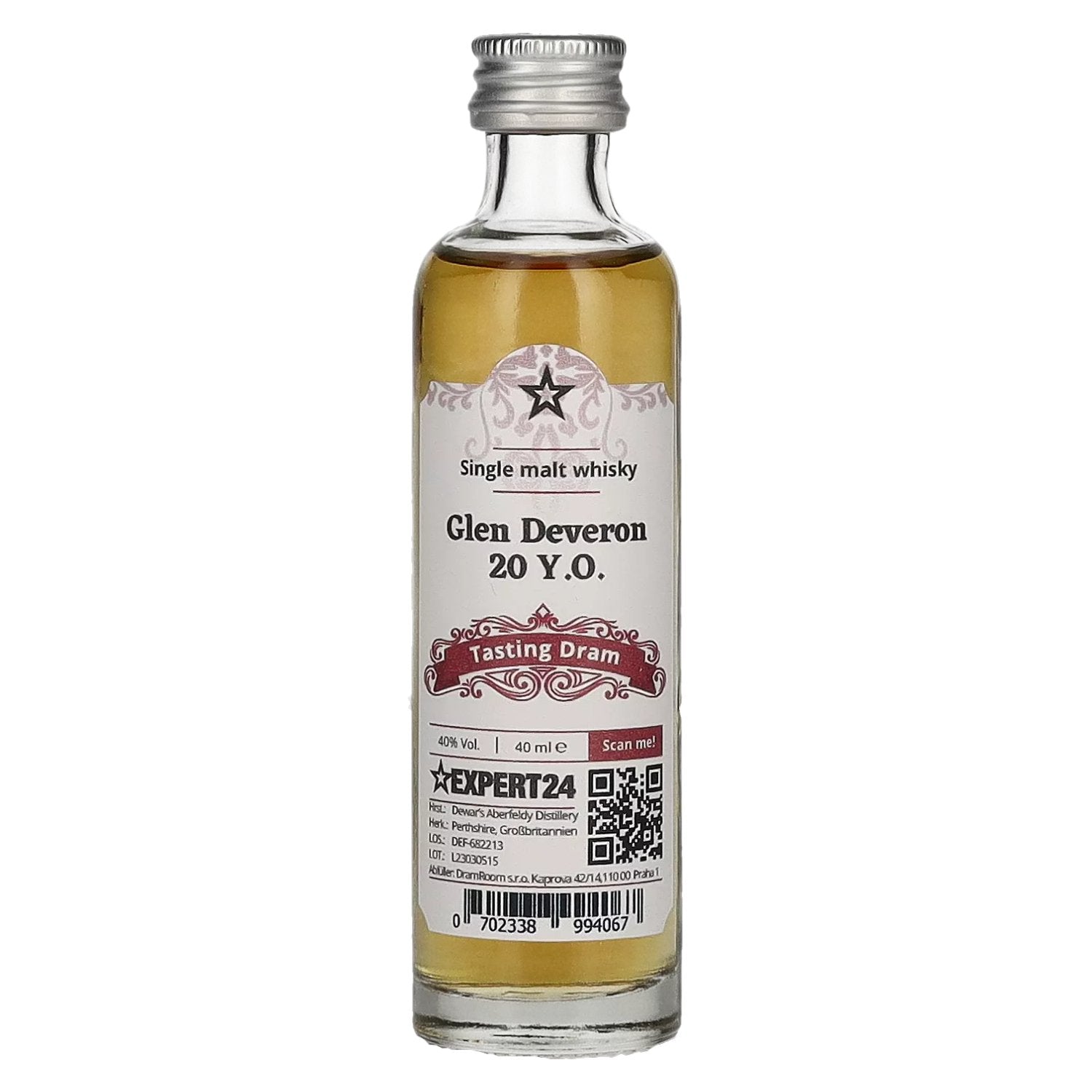 Glen Deveron 20 Years Old Highland Single Malt 40% Vol. 0.04L