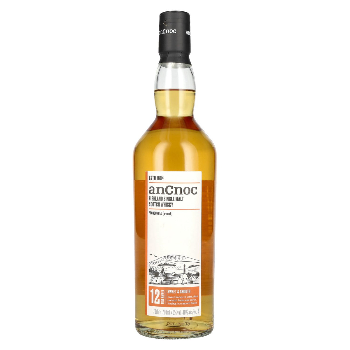 AnCnoc 12-Year-Old Highland Single Malt 40% ABV 0.7l