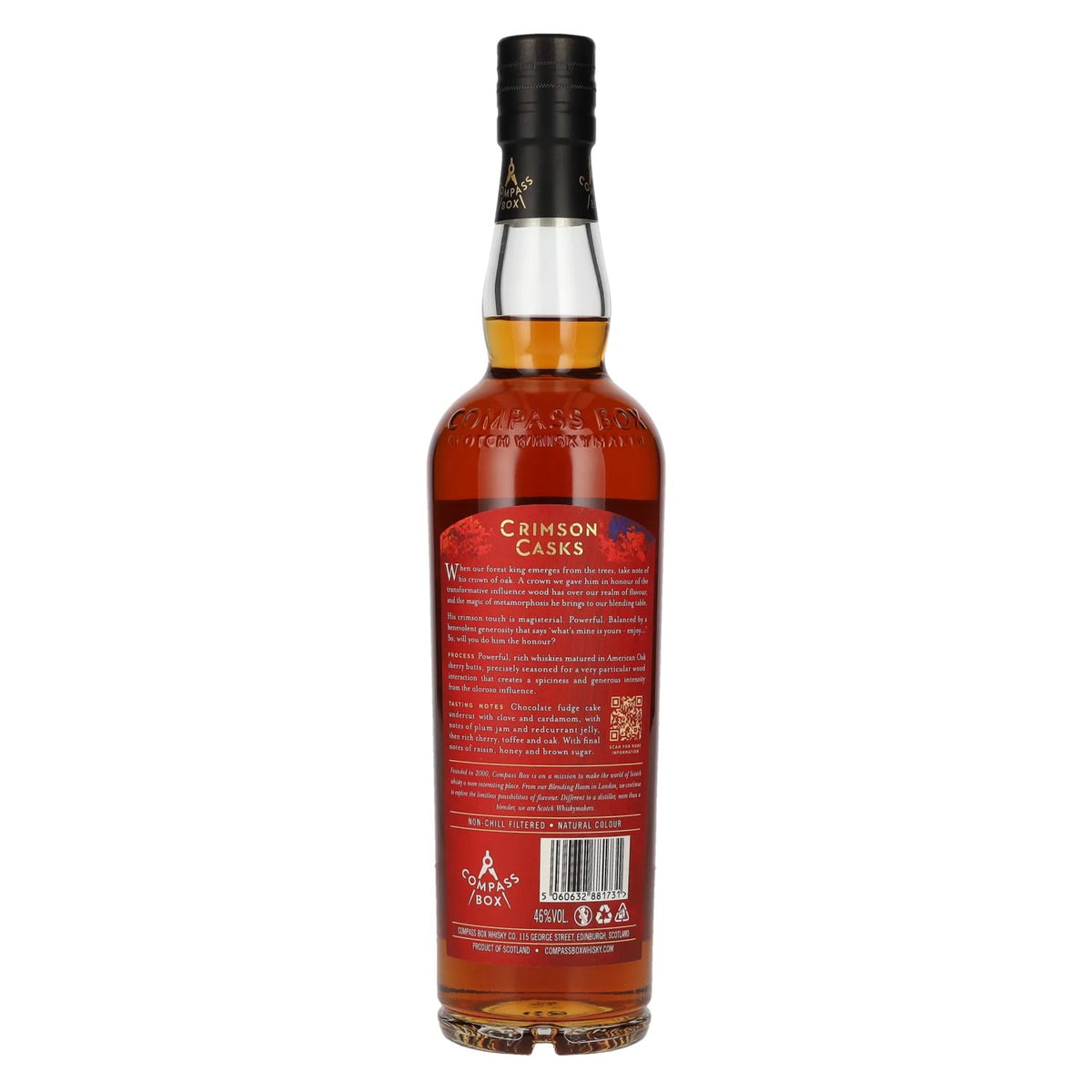 Compass Box CRIMSON CASKS Blended Scotch Whisky 46% Vol. 0.7L