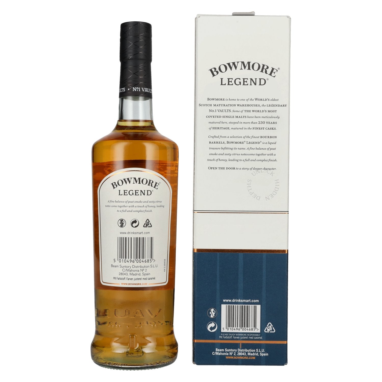 Bowmore LEGEND Islay Single Malt 40% Vol. 0.7L in gift box