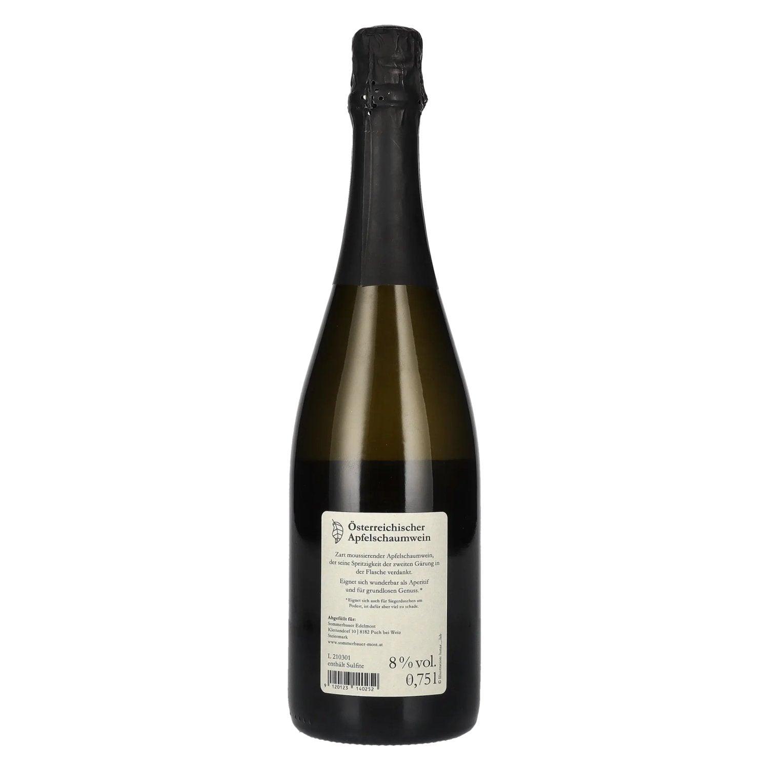 Sommerbauer Österreichischer Apfelschaumwein 8% Vol. 0,75l
