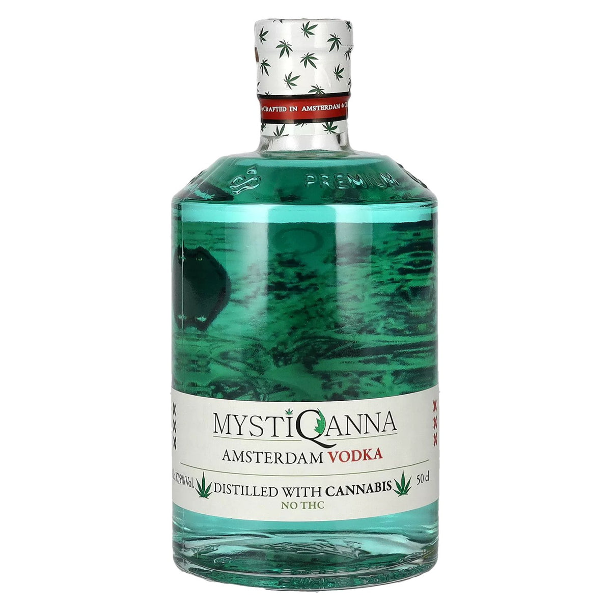 MystiQanna Amsterdam Vodka 37.5% ABV 0.5l