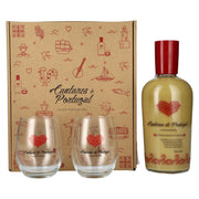 Cantares de Portugal Licor de Bolacha Maria 15% Vol. 0,7l in Geschenkbox mit 2 Gläsern