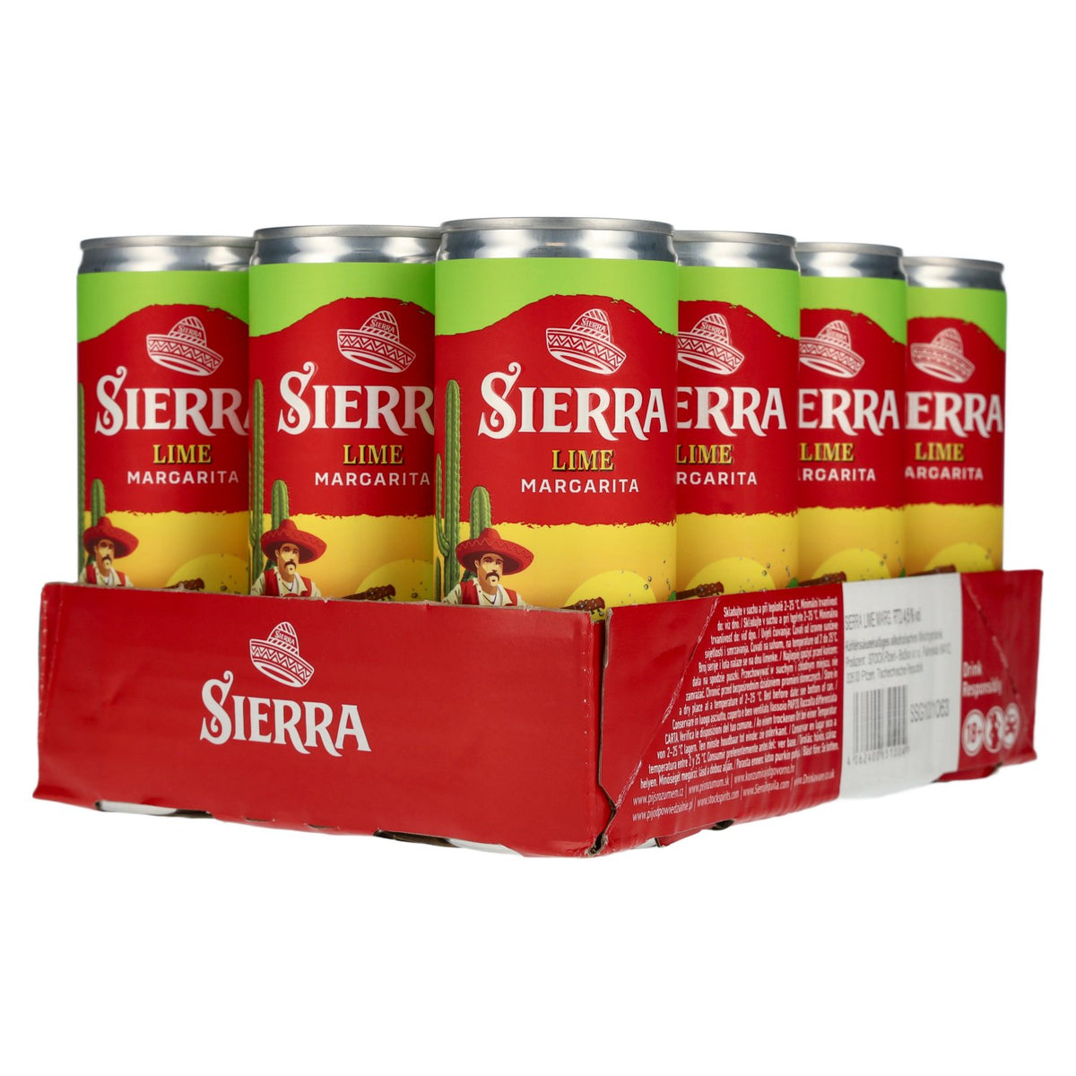 Sierra Lime Margarita 4.5% ABV, 12 x 0.25-litre tins (deposit required)