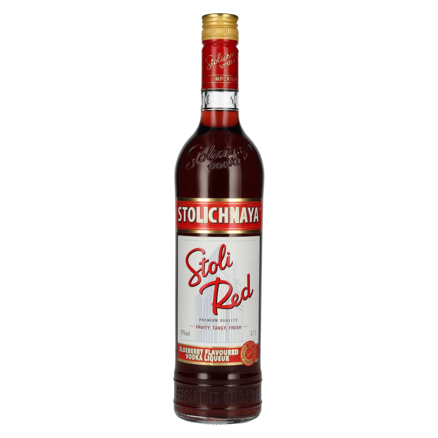 Stolichnaya Stoli Red Sloeberry Flavoured Vodka Liqueur FKP 18% Vol. 0,7l