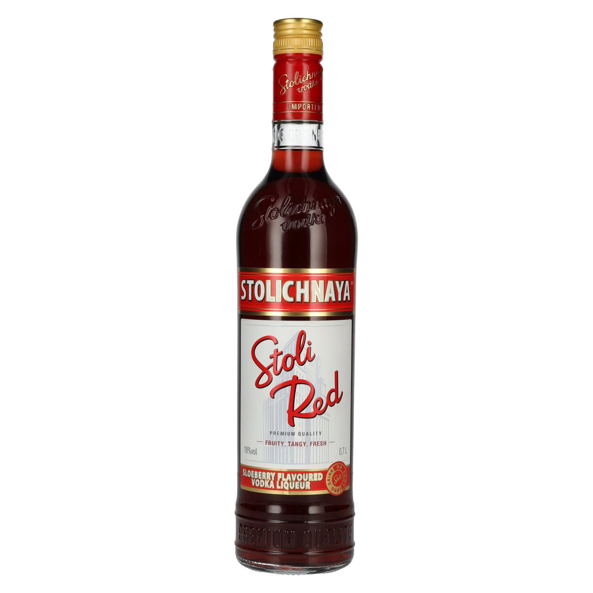 Stolichnaya Stoli Red Sloeberry Flavoured Vodka Liqueur, 18% ABV, 0.7 litres