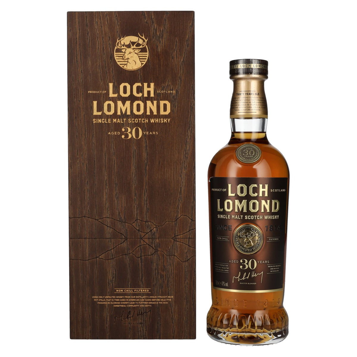 Loch Lomond 30 Years Old Single Malt Scotch Whisky 47% Vol. 0,7l in Holzkiste