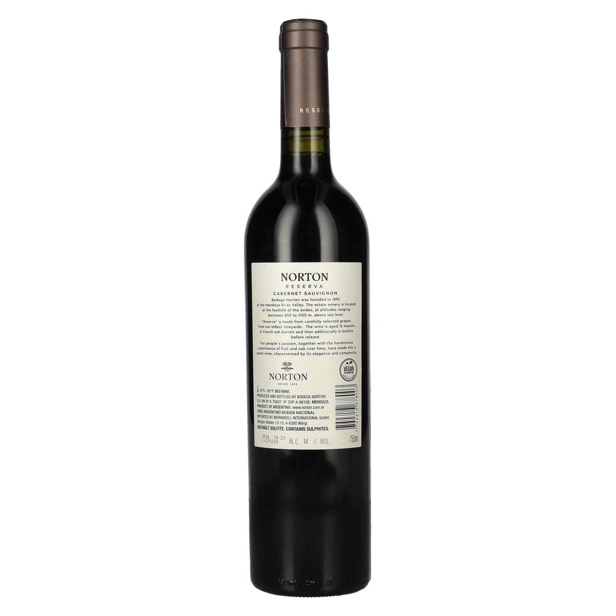 Bodega Norton Reserva Cabernet Sauvignon 2023 14% Vol. 0,75l