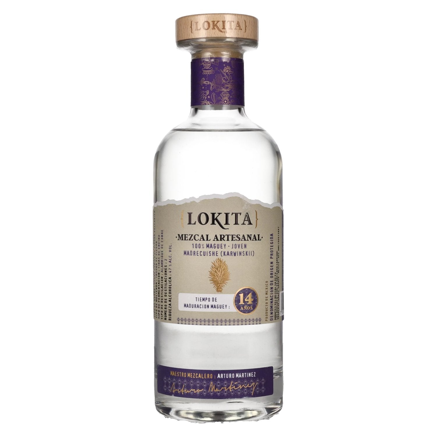 Lokita 14 Years 100% Maguey Mezcal Artesanal 47% Vol. 0.7l