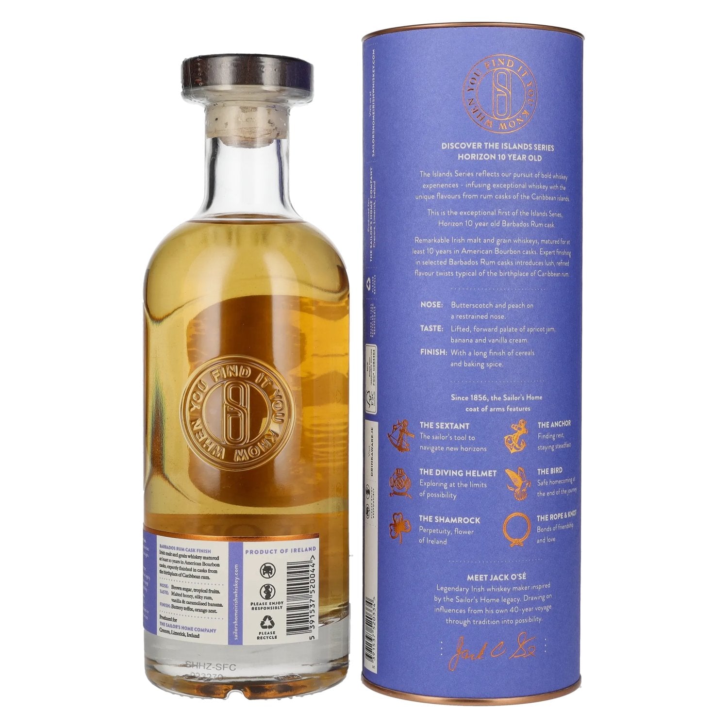 Sailor's Home HORIZON 10 Years Old Rum Cask Finish 43% Vol. 0.7l in Gift Box