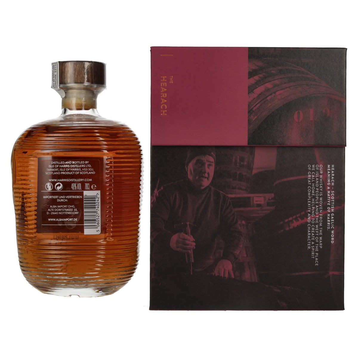 The Hearach Isle of Harris First Fill Oloroso Cask Single Malt Scotch Whisky 46% Vol. 0.7L in Gift Box