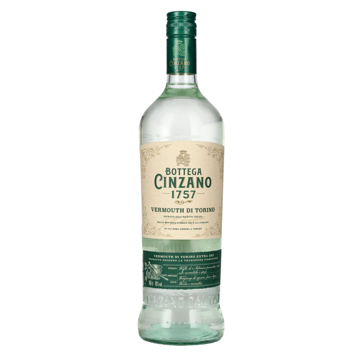 Bottega Cinzano 1757 Vermouth di Torino EXTRA DRY 18% Vol. 1l