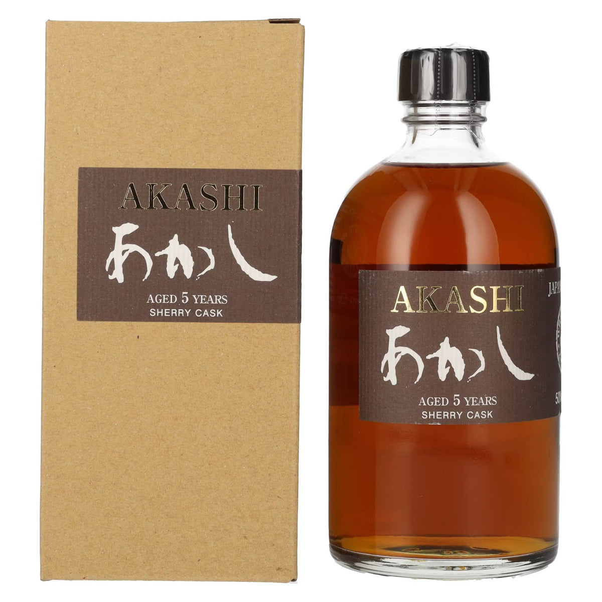 White Oak AKASHI 5 Years Old Single Malt SHERRY CASK 50% Vol. 0,5l in Geschenkbox