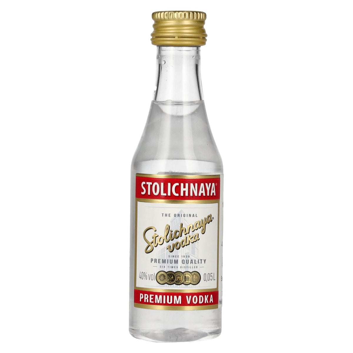 Stolichnaya Premium Vodka FKP 40% Vol. 0,05l PET