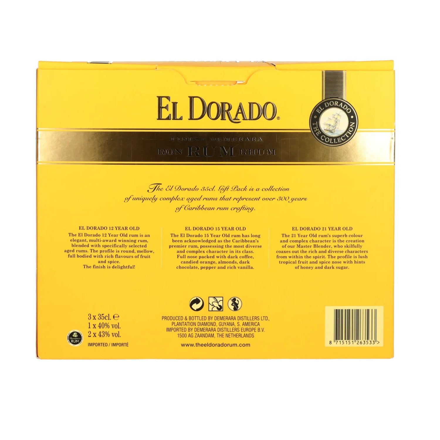 El Dorado The Collection Set 42% Vol. 3x0.35l in Gift Box