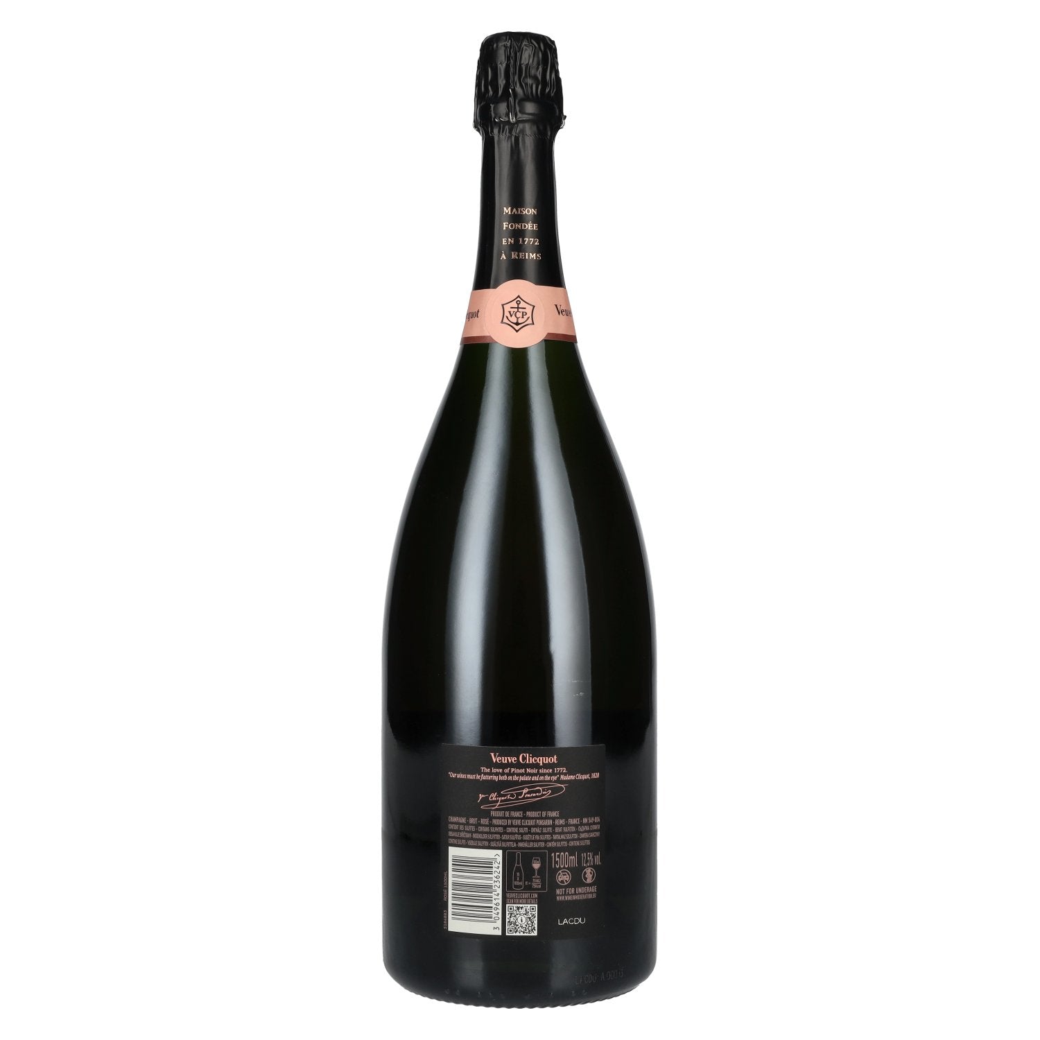 Veuve Clicquot Champagne ROSÉ Brut 12,5% Vol. 1,5l