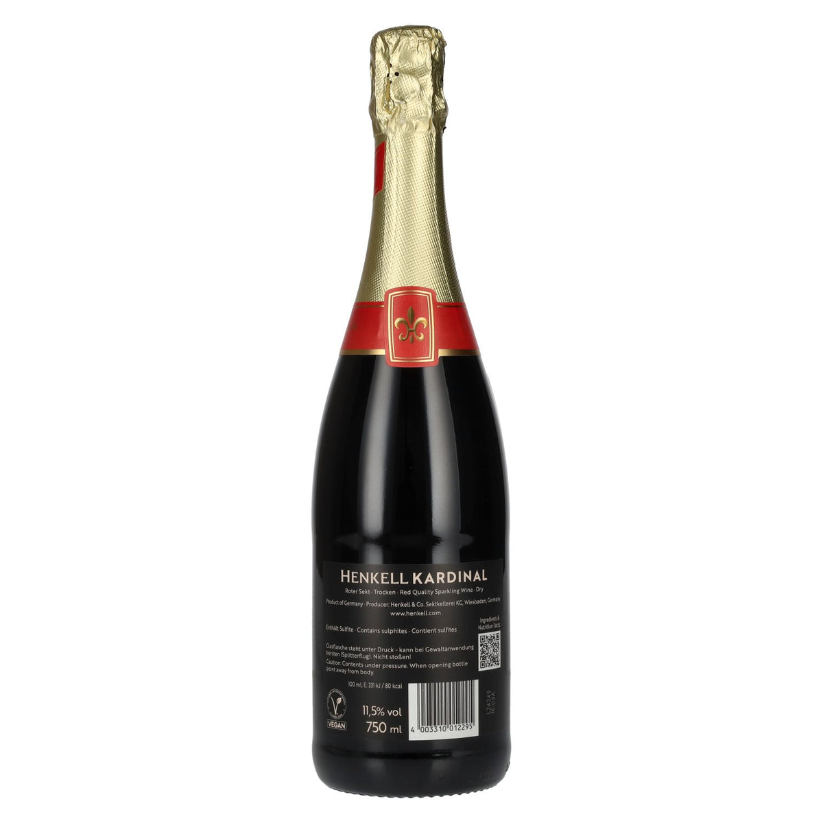 Henkell Kardinal Red Sparkling Wine 11.5% ABV 0.75l