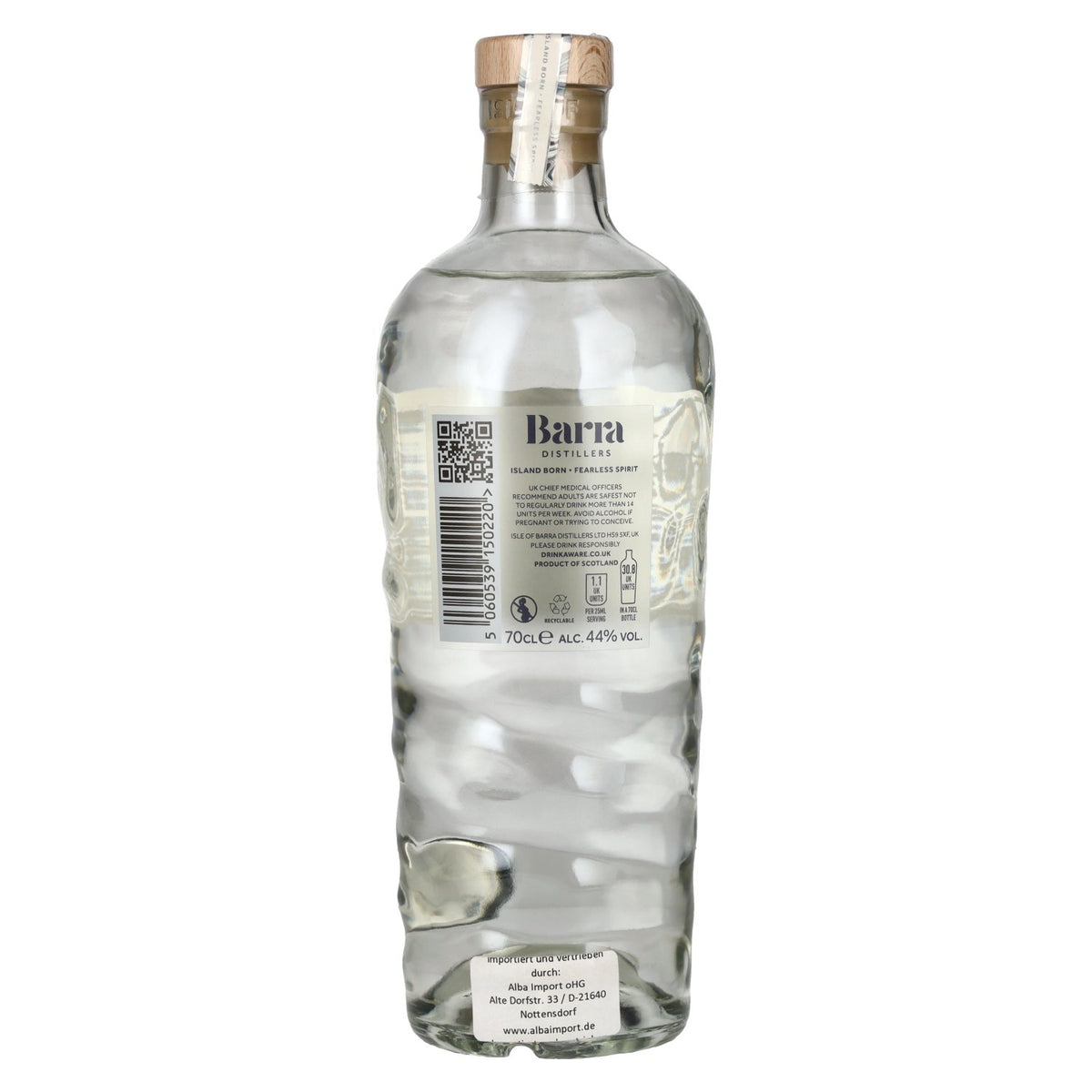 Barra Hebridean Vodka 44% ABV 0.7l