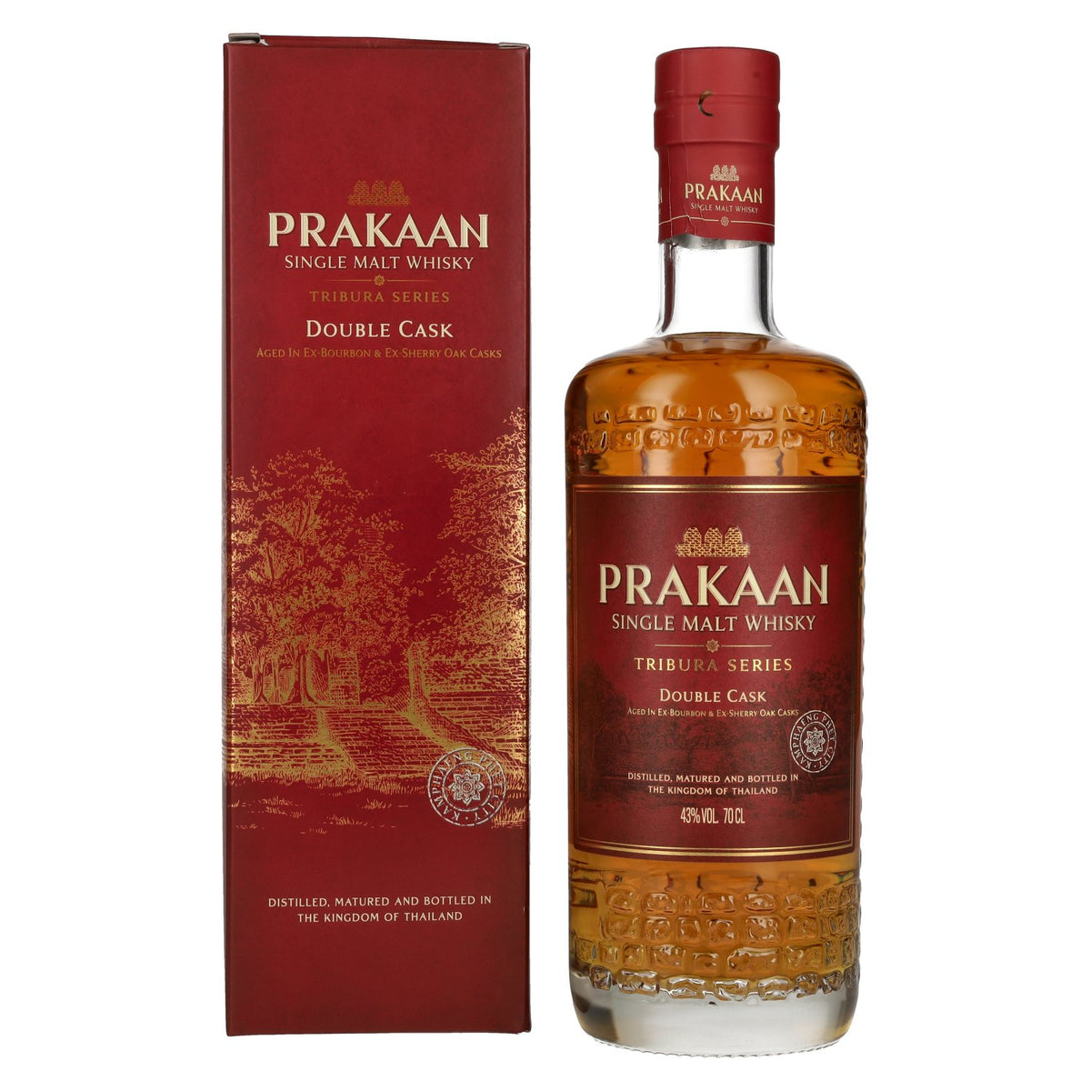 Prakaan TRIBURA SERIES Single Malt Whisky DOUBLE CASK 43% Vol. 0.7l in gift box