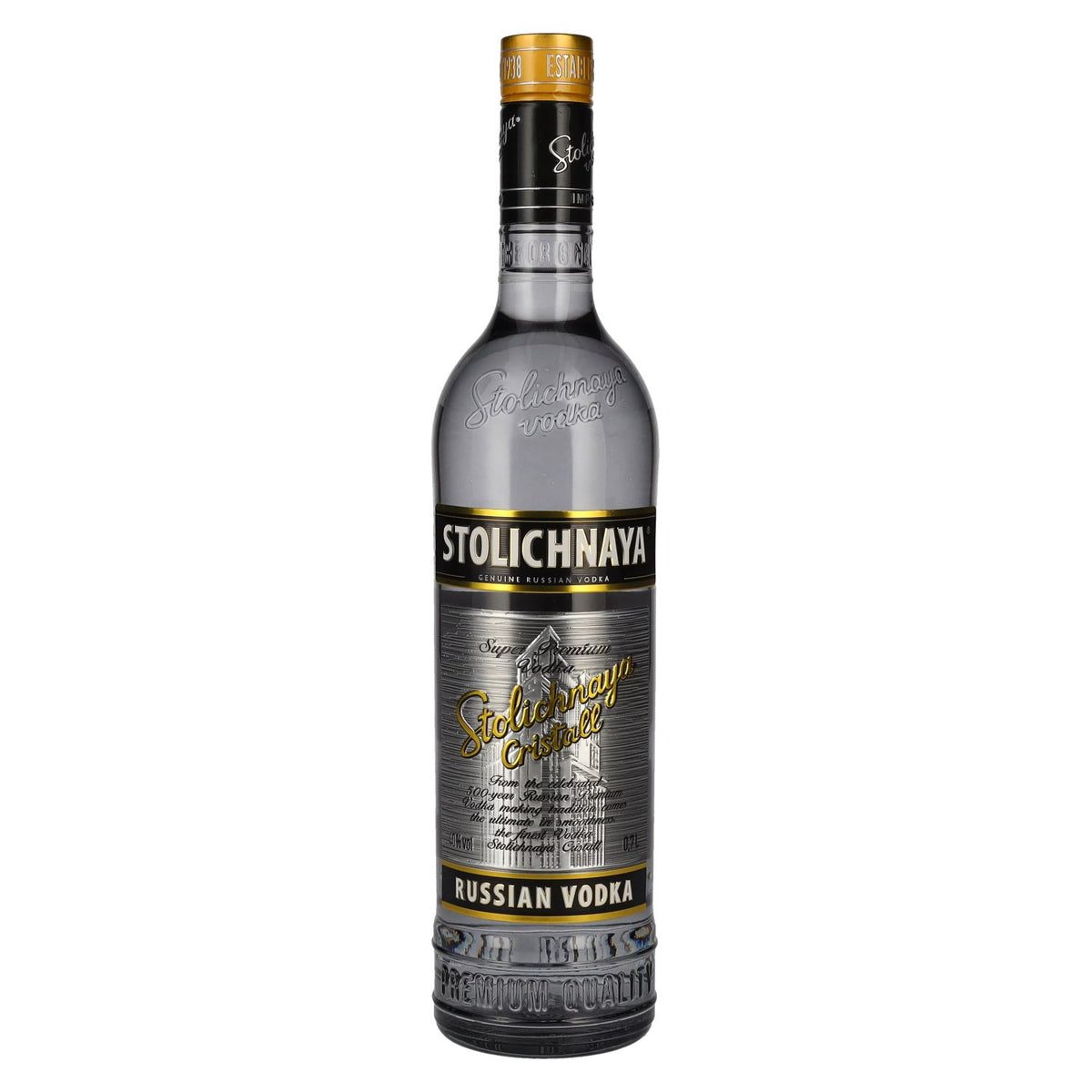 Stolichnaya Premium Vodka FKP Cristall 40% ABV 0.7l