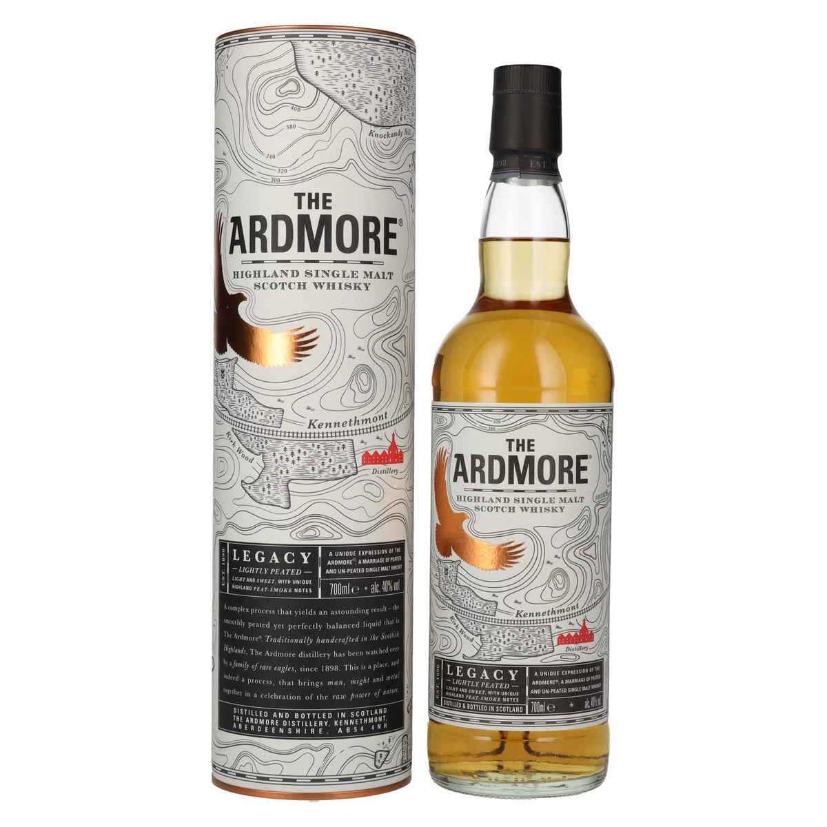 The Ardmore LEGACY Highland Single Malt 40% Vol. 0,7l in Geschenkbox