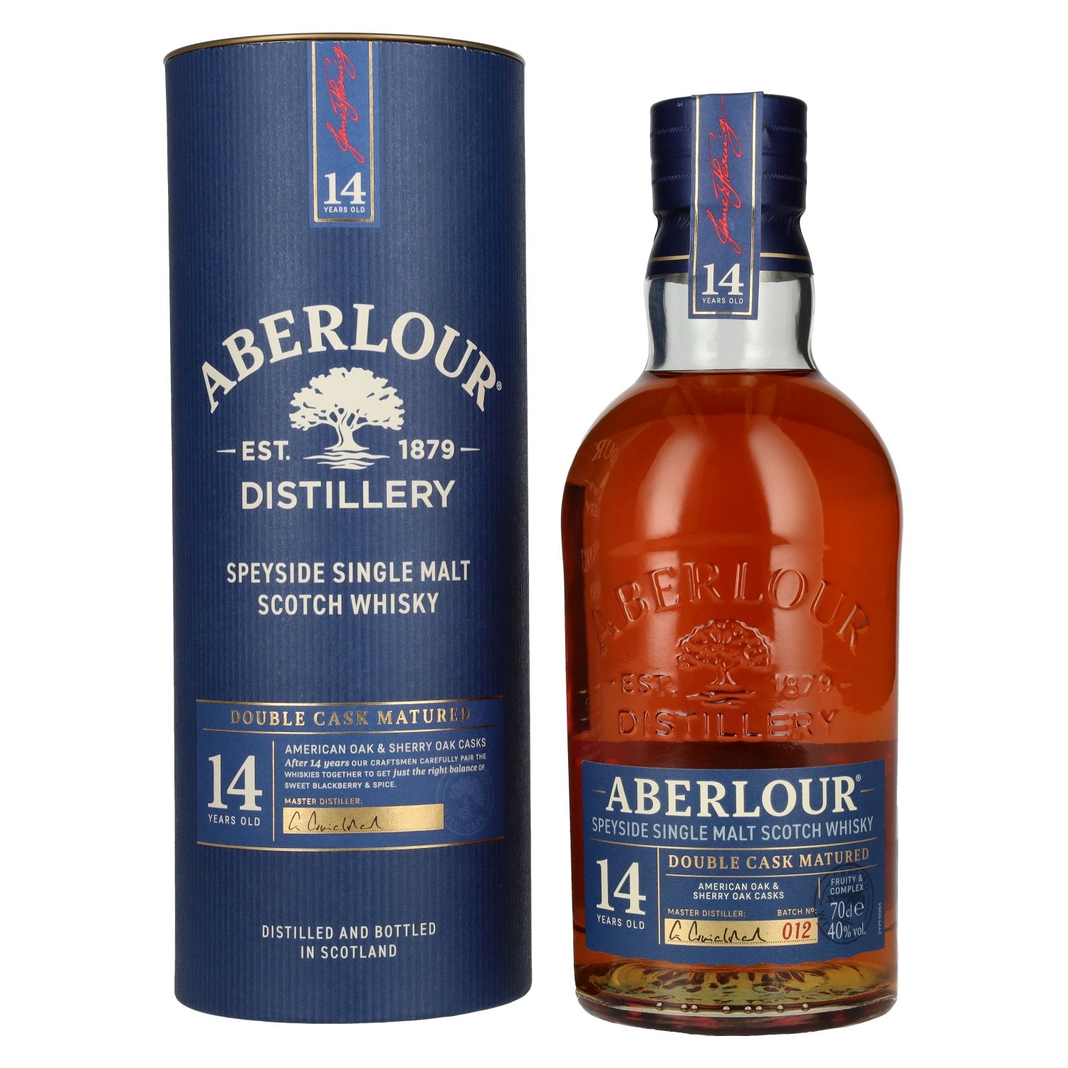 Aberlour 14 Years Old DOUBLE CASK MATURED Batch 012 40% Vol. 0.7l in gift box