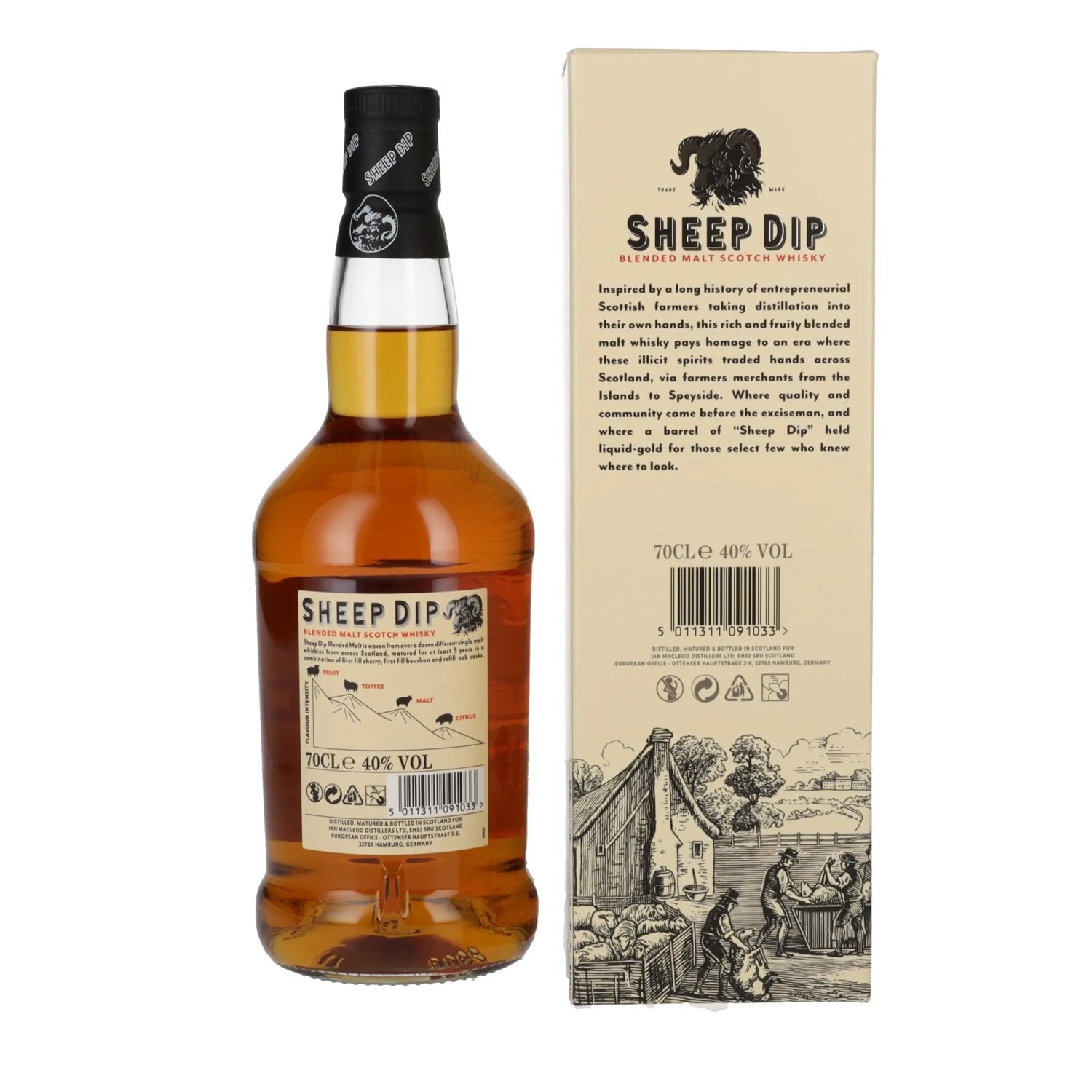 Sheep Dip Blended Malt Scotch Whisky 40% Vol. 0,7l in Geschenkbox