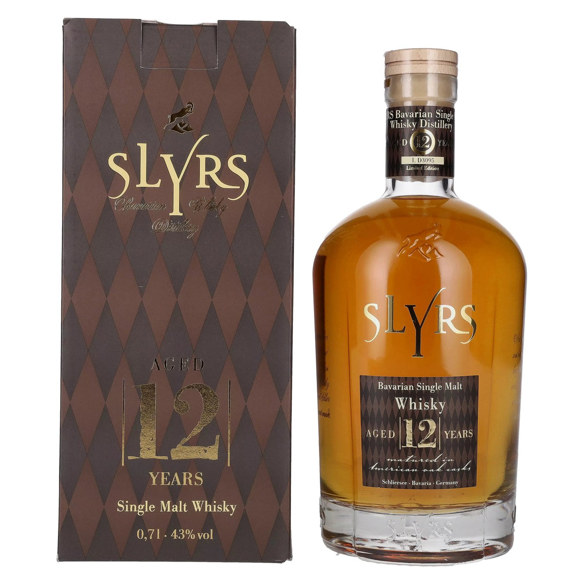 Slyrs 12-Year-Old Single Malt Whisky Limited Edition 43% ABV 0.7l in a gift box
