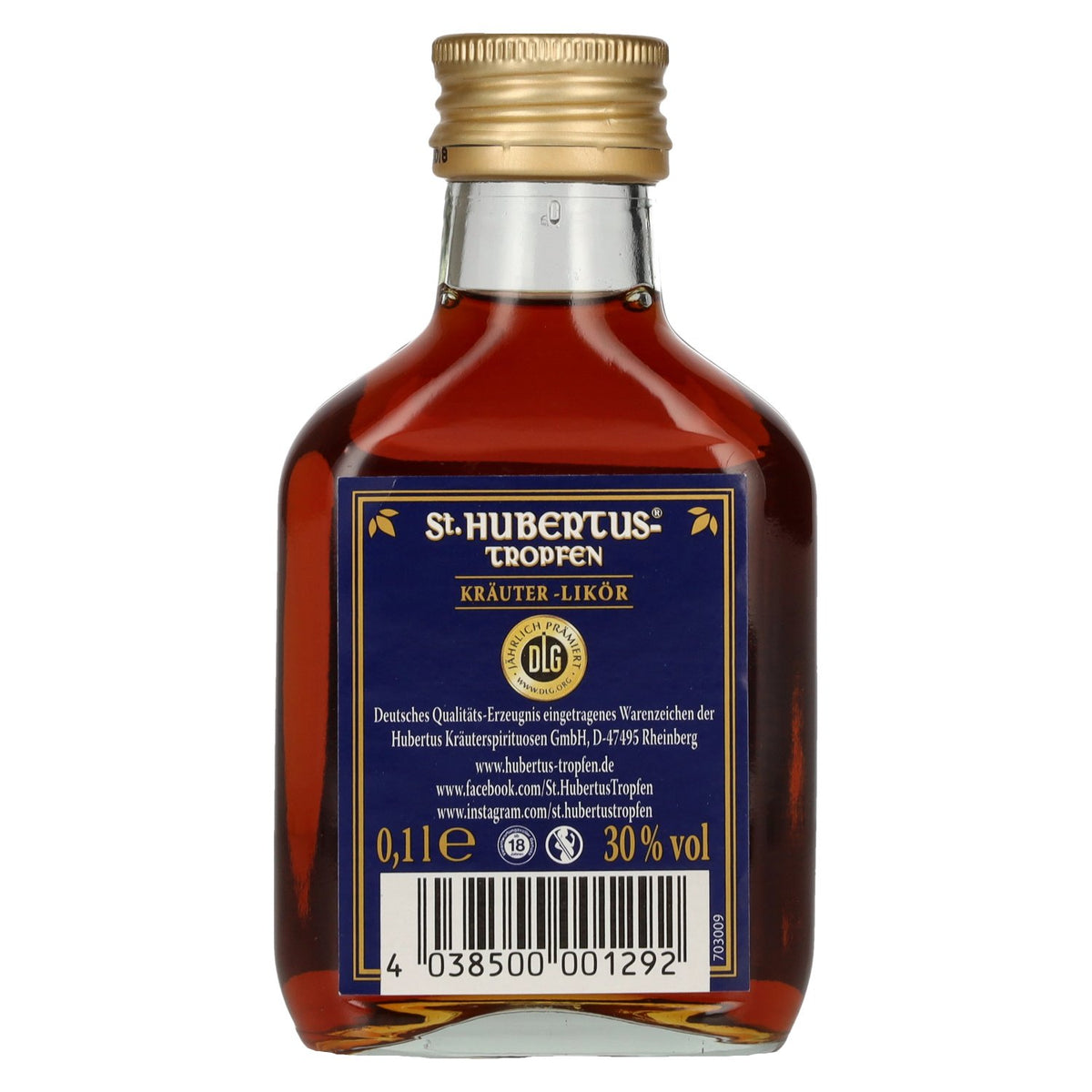 St. Hubertus Herbal Liqueur 30% ABV 12 x 0.1 l