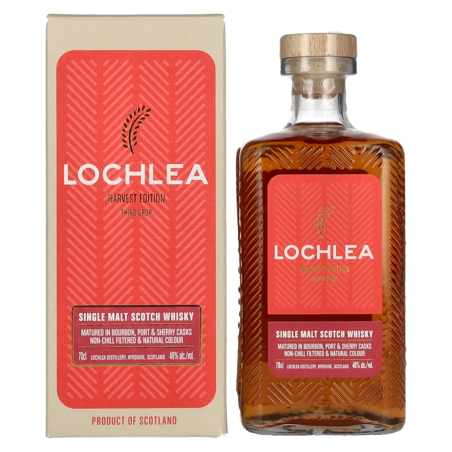 Lochlea HARVEST EDITION Third Crop Single Malt Scotch Whisky 46% Vol. 0,7l in Geschenkbox