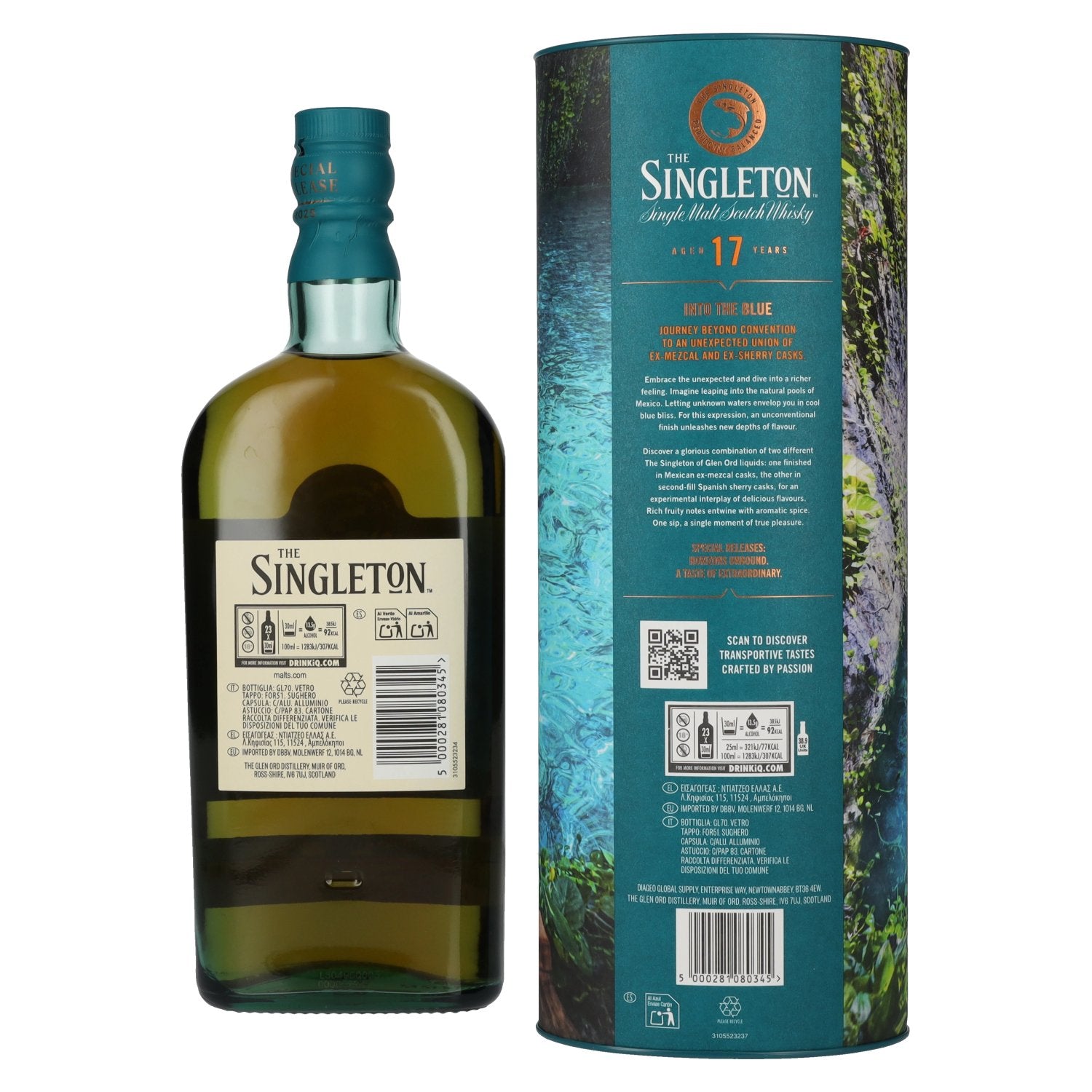 The Singleton 17 Years Old Glen Ord INTO THE BLUE Single Malt Special Release 2025 55.5% Vol. 0.7L in Gift Box