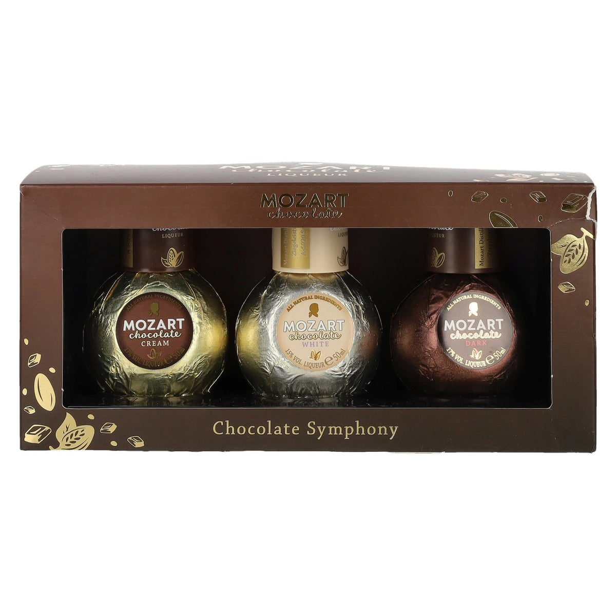 Mozart Chocolate Symphony Cream Liqueur Trio Set 16.3% Vol. 3x0.05l